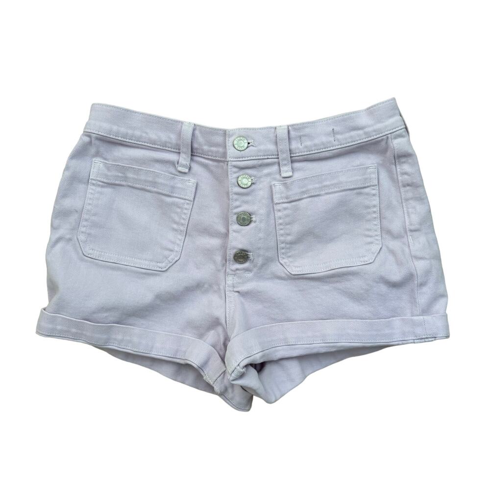J Crew High Rise Denim Jean Shorts size 28 Lavender